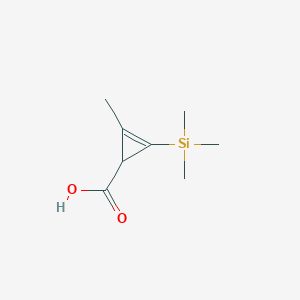 molecular formula C8H14O2Si B8114775 1-Methyl-2-(trimethylsilyl)-1-cyclopropene-3-carboxylic acid 