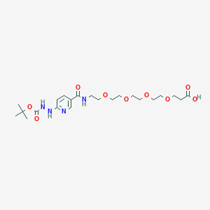 molecular formula C22H36N4O9 B8114783 Boc-HyNic PEG4 acid 