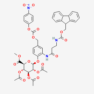 molecular formula C45H43N3O18 B8114850 beta-D-glucuronide-pNP-carbonate 