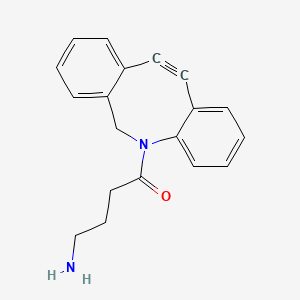 molecular formula C19H18N2O B8114863 1-Butanone,4-amino-1-(11,12-didehydrodibenz[b,f]azocin-5(6H)-yl)- 