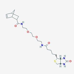 molecular formula C24H38N4O5S B8115015 Norbornene-PEG2 Biotin 