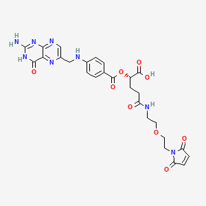 molecular formula C27H28N8O9 B8115023 Folate-PEG1-mal 