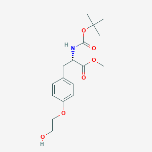 molecular formula C17H25NO6 B8115069 HO-PEG1-BocNH Tyrosine Methyl Ester 