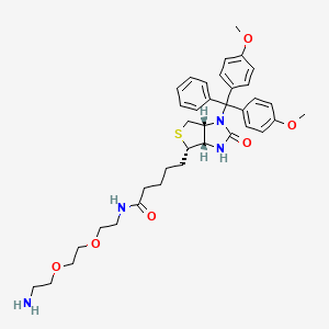 molecular formula C37H48N4O6S B8115093 DMTR-biotin-PEG2-amine 