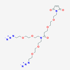 N,N-Bis(PEG2-azide)-N-amido-PEG2-maleimide