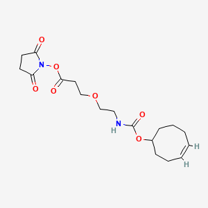 molecular formula C18H26N2O7 B8115158 TCO-PEG1-NHS ester 