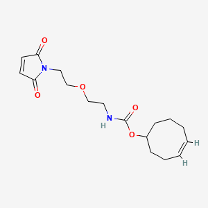 molecular formula C17H24N2O5 B8115166 TCO-PEG1-maleimide 