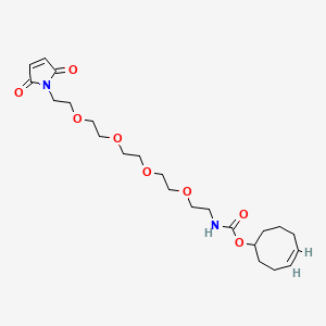 molecular formula C23H36N2O8 B8115188 TCO-PEG4-Maleimide 