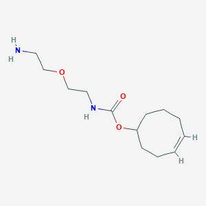 molecular formula C13H24N2O3 B8115203 TCO-PEG1-amine 