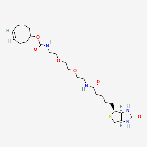 molecular formula C25H42N4O6S B8115243 TCO-PEG2-Biotin 