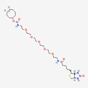 molecular formula C31H54N4O9S B8115256 TCO-PEG5-Biotin 