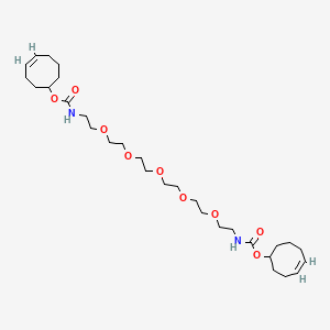 molecular formula C30H52N2O9 B8115266 Bis-TCO-PEG5 