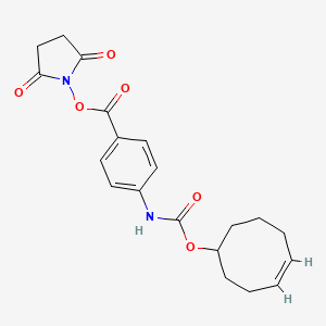 molecular formula C20H22N2O6 B8115286 TCO-carbonylamino-benzyl NHS ester 