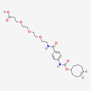 molecular formula C25H36N2O8 B8115318 TCO-carbonylamino-benzamido-PEG3 acid 