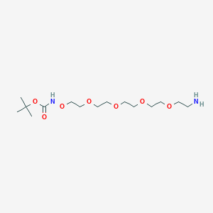 molecular formula C15H32N2O7 B8115363 t-Boc-Aminooxy-PEG4-amine 
