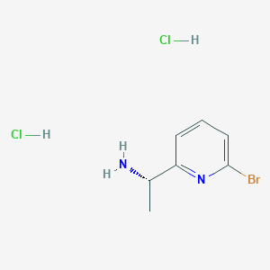 molecular formula C7H11BrCl2N2 B8115459 (S)-1-(6-Bromopyridin-2-yl)ethanamine dihydrochloride 