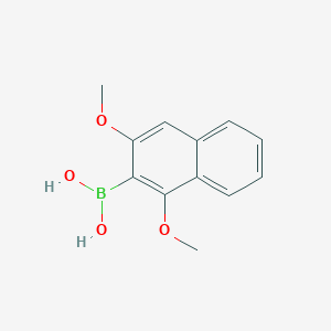 molecular formula C12H13BO4 B8115491 (1,3-Dimethoxynaphthalen-2-yl)boronic acid 
