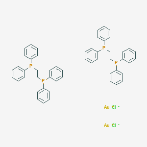 2-Diphenylphosphanylethyl(diphenyl)phosphane;gold(1+);dichloride