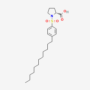 molecular formula C23H37NO4S B8115592 1-(4-Dodecylphenylsulfonyl)-D-proline 