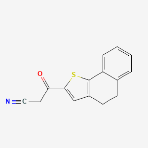 molecular formula C15H11NOS B8115642 3-(4,5-Dihydrobenzo[g][1]benzothiol-2-yl)-3-oxopropanenitrile 