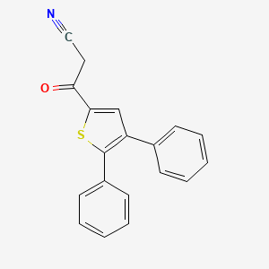 molecular formula C19H13NOS B8115651 3-(4,5-Diphenylthiophen-2-yl)-3-oxopropanenitrile 