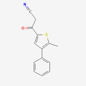 3-(5-Methyl-4-phenylthiophen-2-yl)-3-oxopropanenitrile