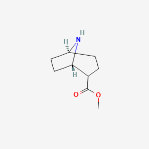 molecular formula C9H15NO2 B8115710 (1S,5S)-Methyl 8-azabicyclo[3.2.1]octane-2-carboxylate 