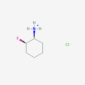 molecular formula C6H13ClFN B8115737 [(1S,2R)-2-fluorocyclohexyl]azanium;chloride 