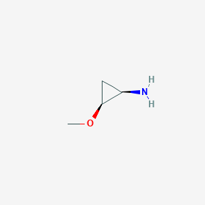molecular formula C4H9NO B8115742 Rel-(1R,2S)-2-methoxycyclopropan-1-amine 