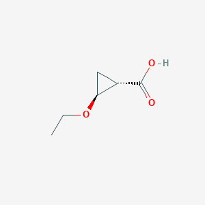 molecular formula C6H10O3 B8115749 (1S,2S)-2-ethoxycyclopropanecarboxylic acid 