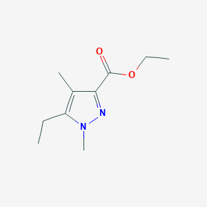 molecular formula C10H16N2O2 B8115756 Ethyl 5-ethyl-1,4-dimethyl-1h-pyrazole-3-carboxylate 