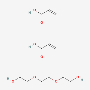 molecular formula C12H22O8 B8115768 2-[2-(2-Hydroxyethoxy)ethoxy]ethanol;prop-2-enoic acid 