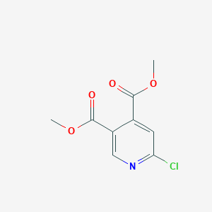 molecular formula C9H8ClNO4 B8115772 Dimethyl 6-chloropyridine-3,4-dicarboxylate 