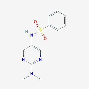 B081158 N-[2-(Dimethylamino)-5-pyrimidinyl]benzenesulfonamide CAS No. 14233-47-7