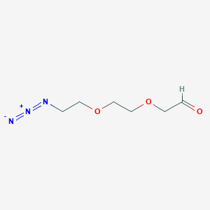 molecular formula C6H11N3O3 B8115805 Ald-CH2-PEG2-Azide 