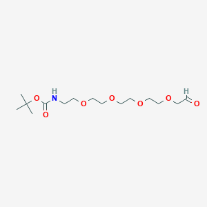 molecular formula C15H29NO7 B8115841 Ald-CH2-peg4-nhboc 