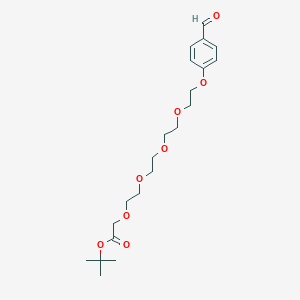 molecular formula C21H32O8 B8115853 Ald-benzyl-PEG5-CH2 tBu-ester 