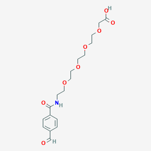 molecular formula C18H25NO8 B8115860 Ald-benzoylamide-PEG4-CH2 acid 