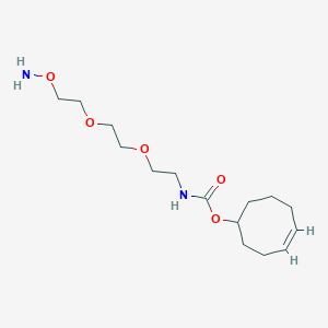 molecular formula C15H28N2O5 B8115898 TCO-PEG2-oxyamine 