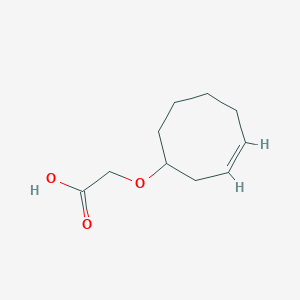 molecular formula C10H16O3 B8115941 2-[(3E)-cyclooct-3-en-1-yl]oxyacetic acid 
