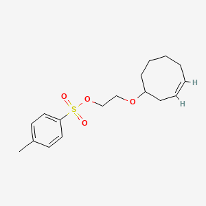 molecular formula C17H24O4S B8115953 2-[(3E)-cyclooct-3-en-1-yl]oxyethyl 4-methylbenzenesulfonate 