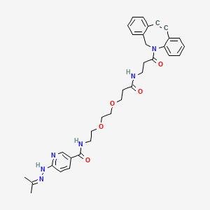 molecular formula C34H38N6O5 B8115956 HyNic-PEG2-DBCO 