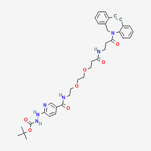 molecular formula C36H42N6O7 B8115984 Boc-HyNic-PEG2-DBCO 