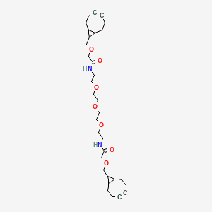 molecular formula C32H48N2O7 B8116021 双-BCN-PEG3-二酰胺 