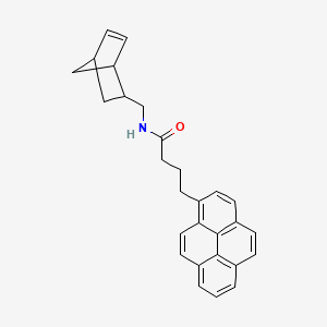 molecular formula C28H27NO B8116024 N-Bicyclo[2.2.1]hept-5-en-2-ylmethyl-4-pyren-1-yl-butanamide 