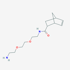 molecular formula C14H24N2O3 B8116025 N-(2-(2-(2-aminoethoxy)ethoxy)ethyl)bicyclo[2.2.1]hept-5-ene-2-carboxamide 