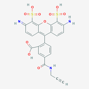 molecular formula C24H17N3O10S2 B8116052 APDye 488 Alkyne 