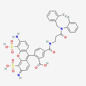 molecular formula C39H28N4O11S2 B8116057 AFDye-488-DBCO 