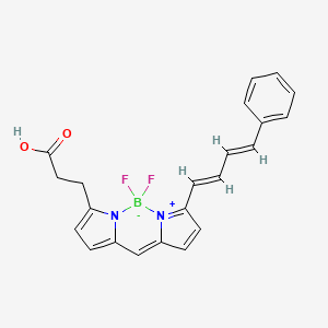 molecular formula C22H19BF2N2O2 B8116067 BDP 581/591 carboxylic acid 