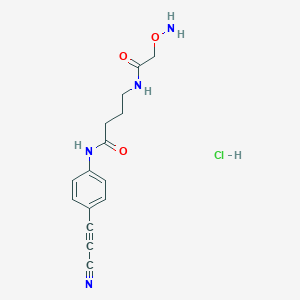 molecular formula C15H17ClN4O3 B8116074 APN-oxyamine HCl 